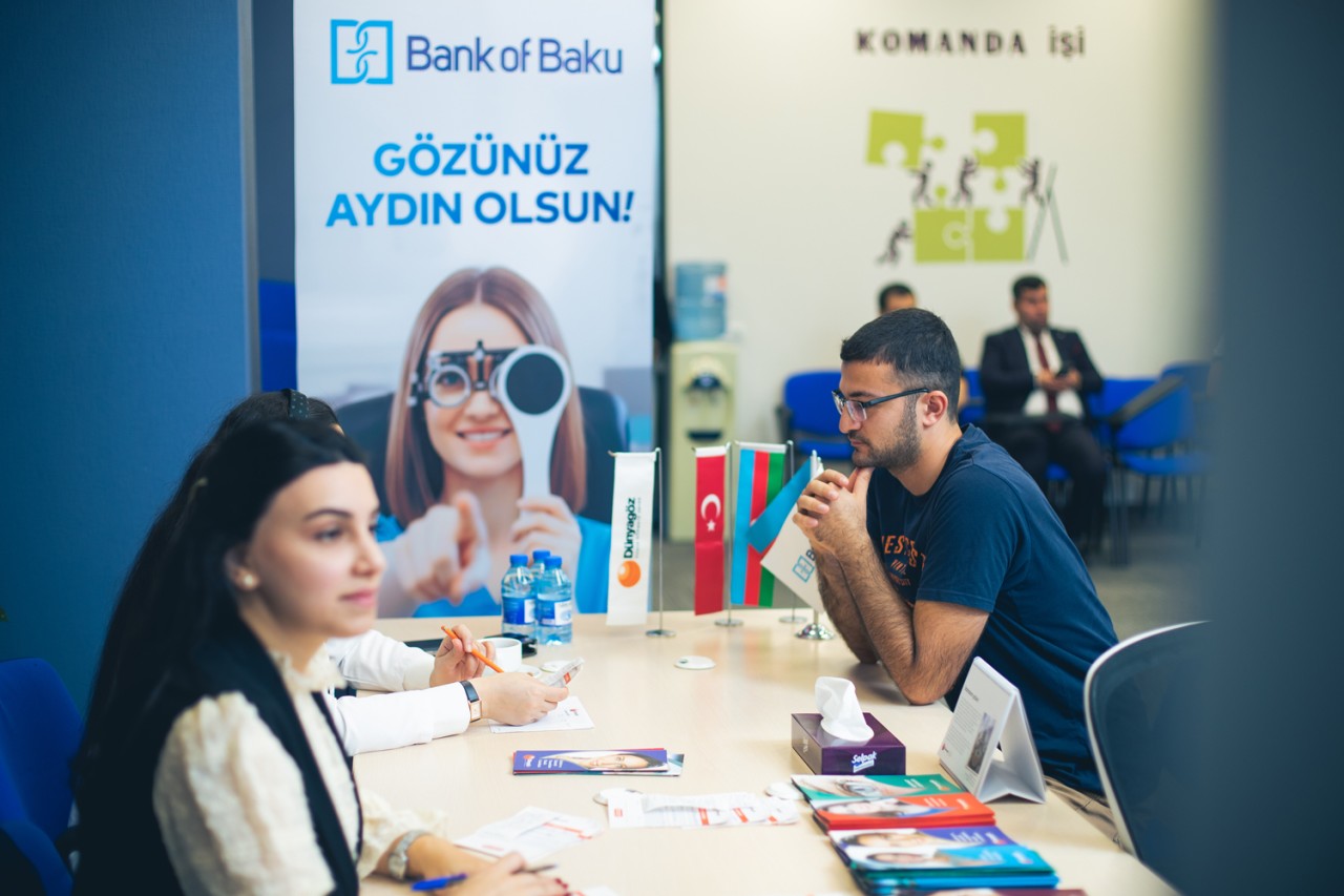 “Bank of Baku”dan “Gözünüz aydın olsun!” şüarı ilə sağlamlıq aksiyası - FOTOLAR